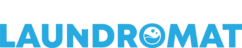 Bright Wash Laundromat white logo – laundry services in New Lynn
